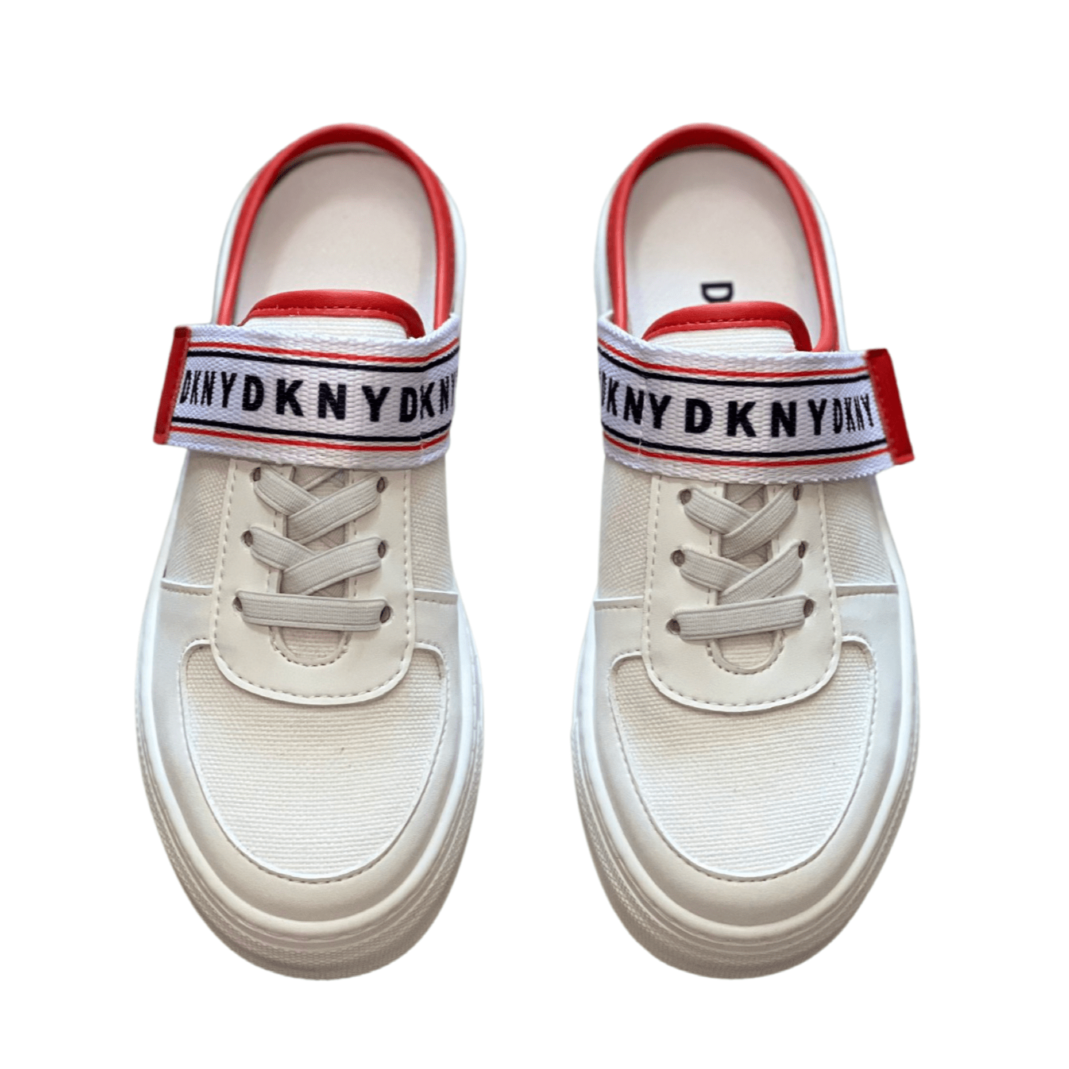 DKNY - Обувки - White DKNY Open Sneakers - Love|Labels