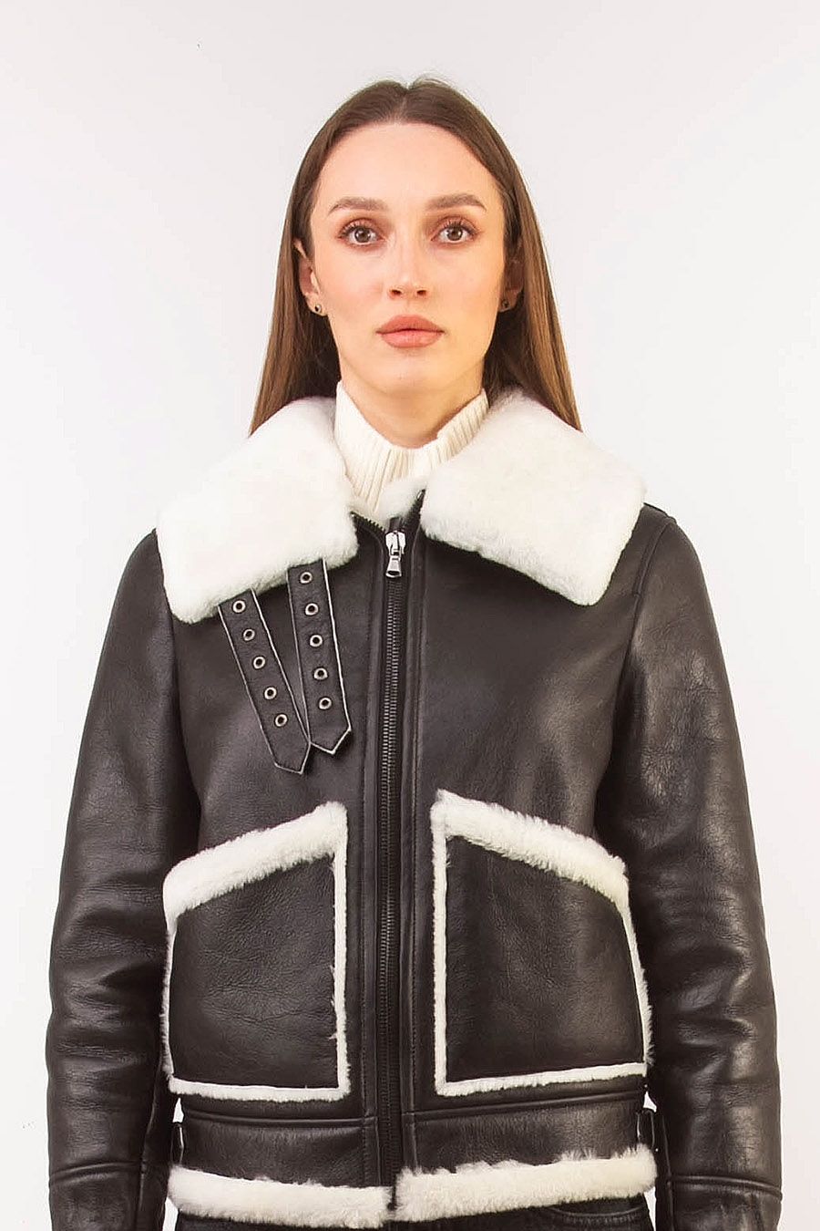 Black Leather Aviator Jacket