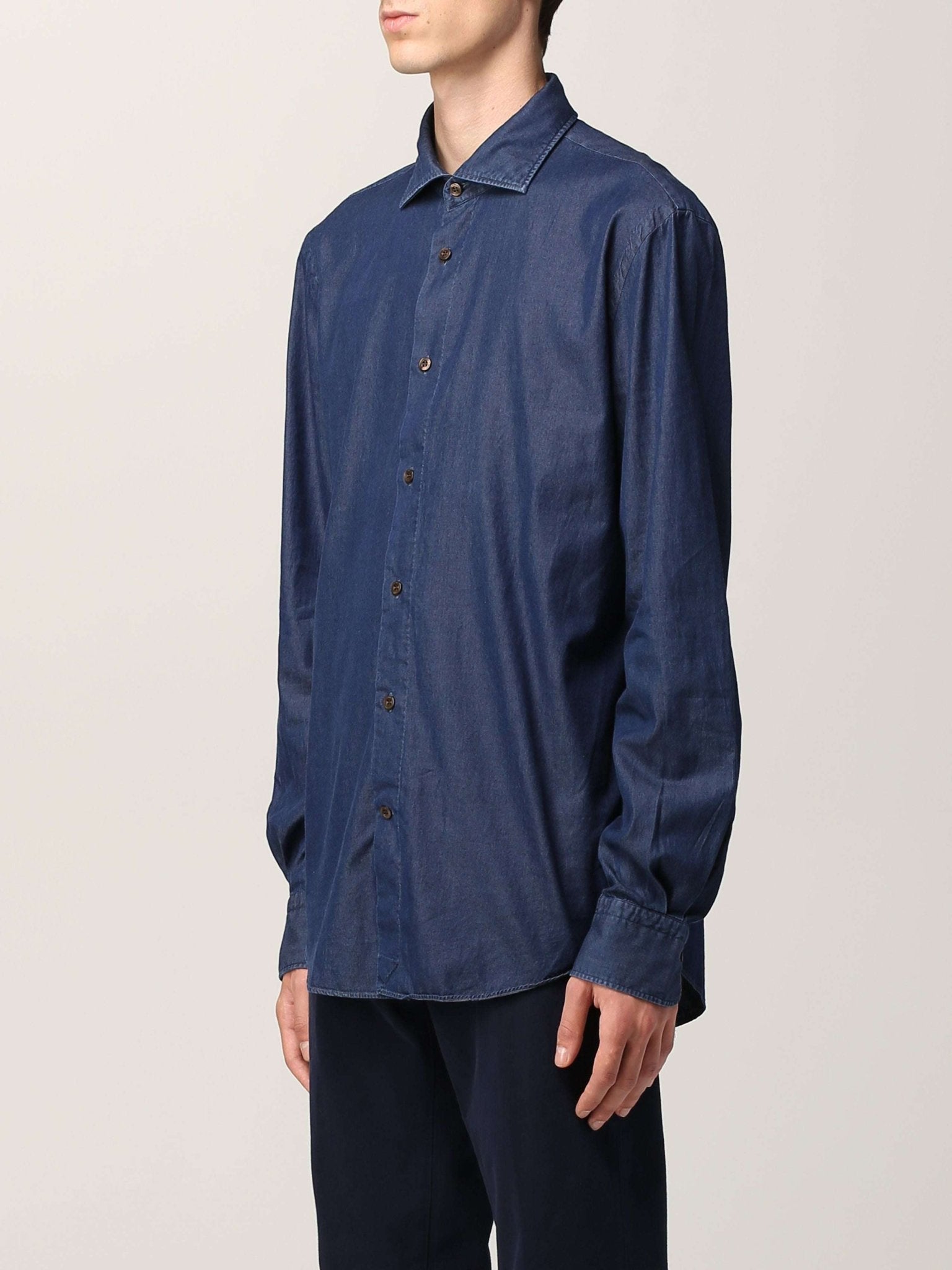 ETRO - Ризи - Paisley Denim Shirt - Love|Labels