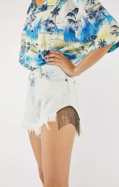 FORTE DEI MARMI COUTURE - Ризи - Camicia Cubana Strass - Love|Labels