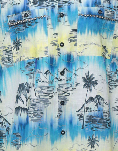 FORTE DEI MARMI COUTURE - Ризи - Camicia Cubana Strass - Love|Labels