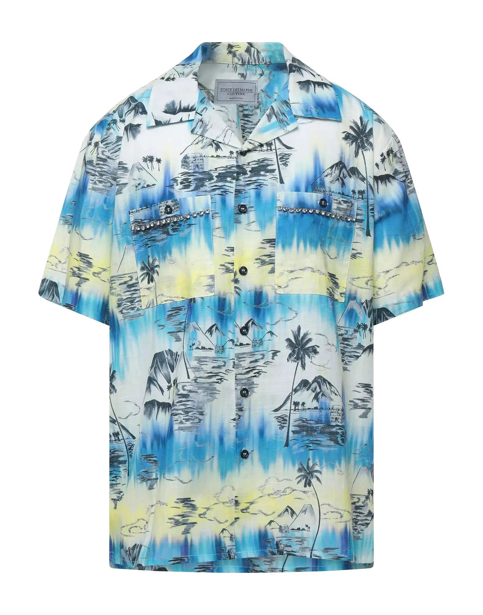 FORTE DEI MARMI COUTURE - Ризи - Camicia Cubana Strass - Love|Labels