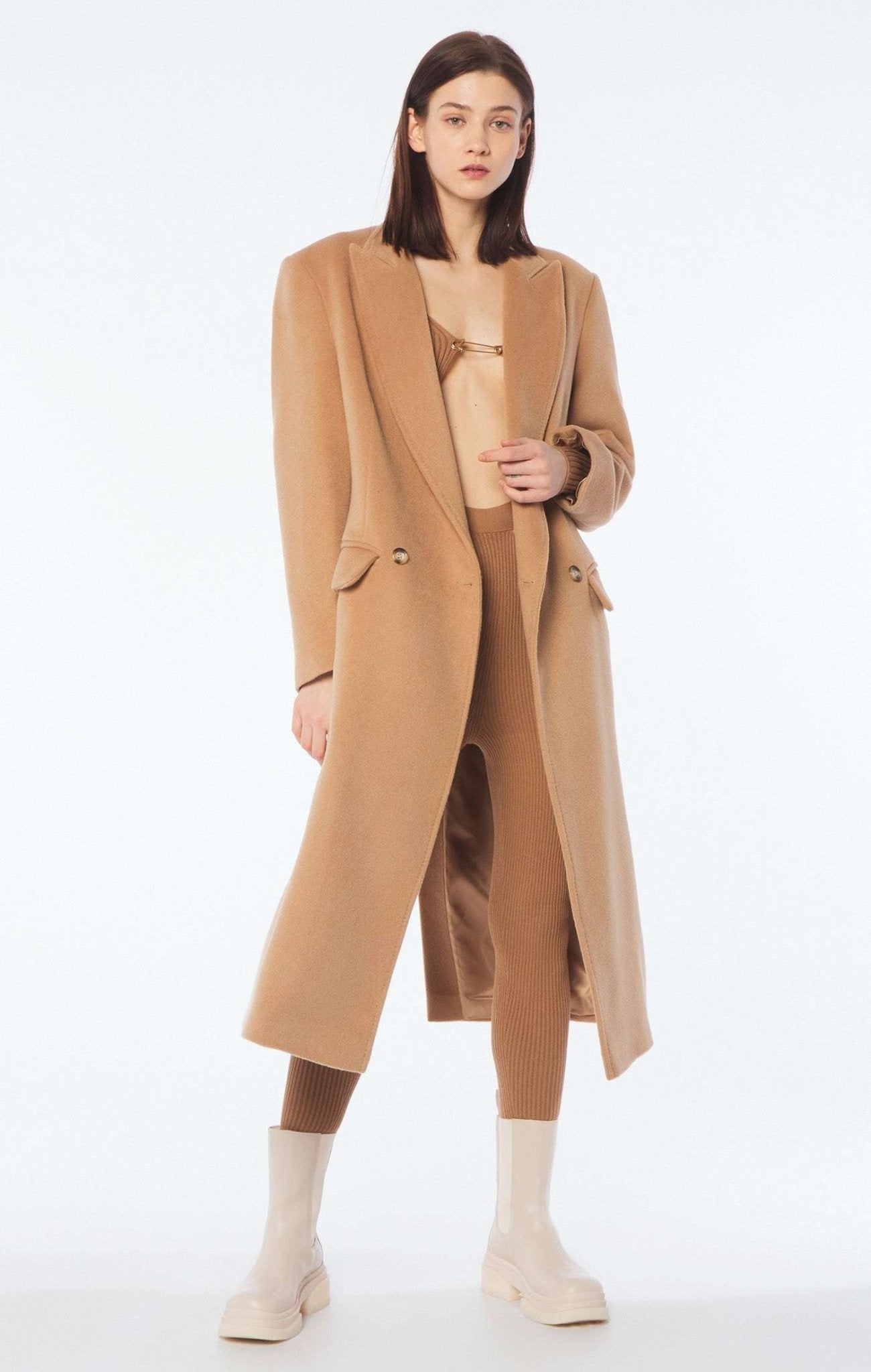 FORTE DEI MARMI COUTURE - Якета - Cashmere Camel Coat - Love|Labels