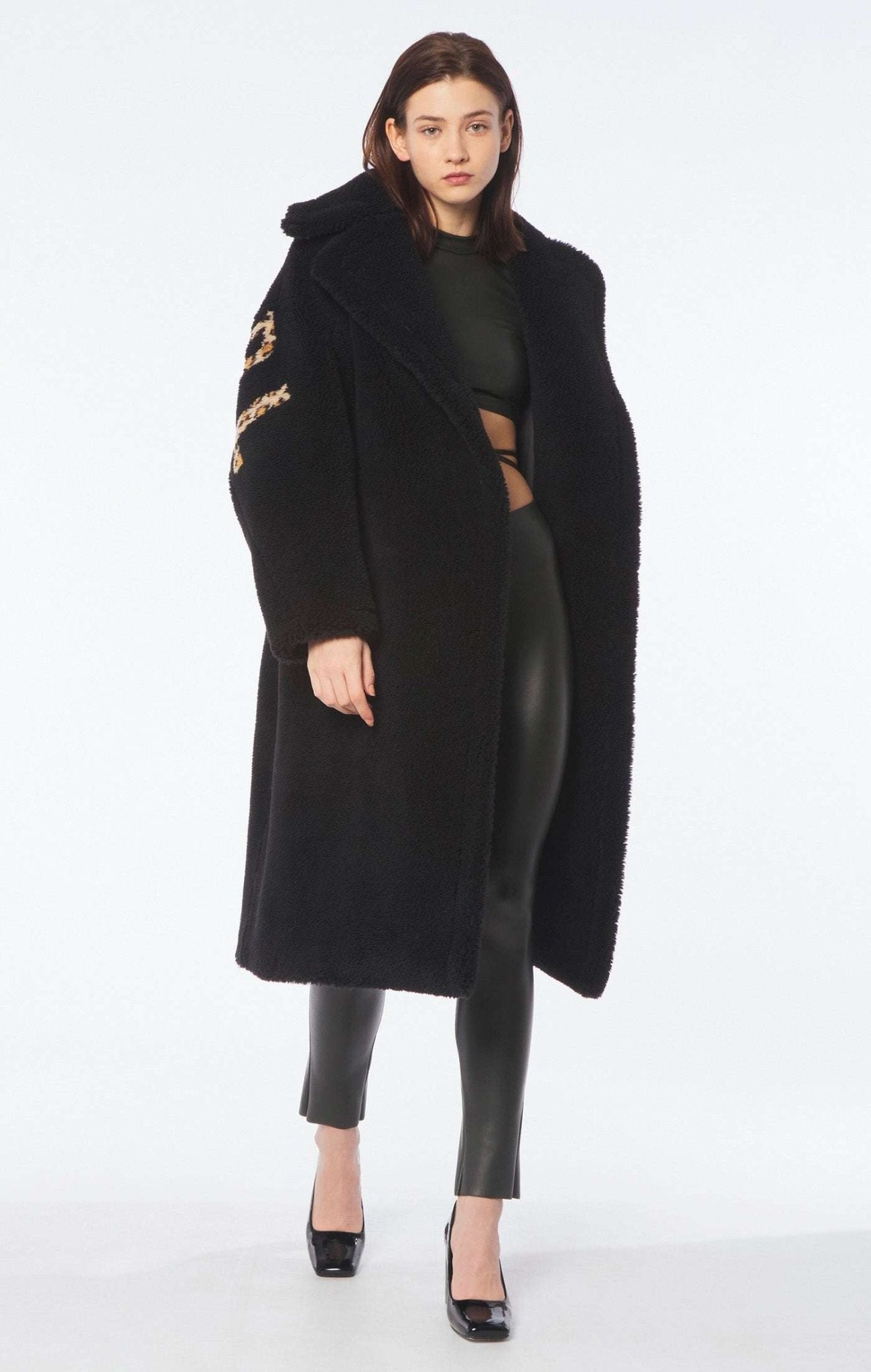 FORTE DEI MARMI COUTURE - Клинове - Dark Green Leather Leggings - Love|Labels