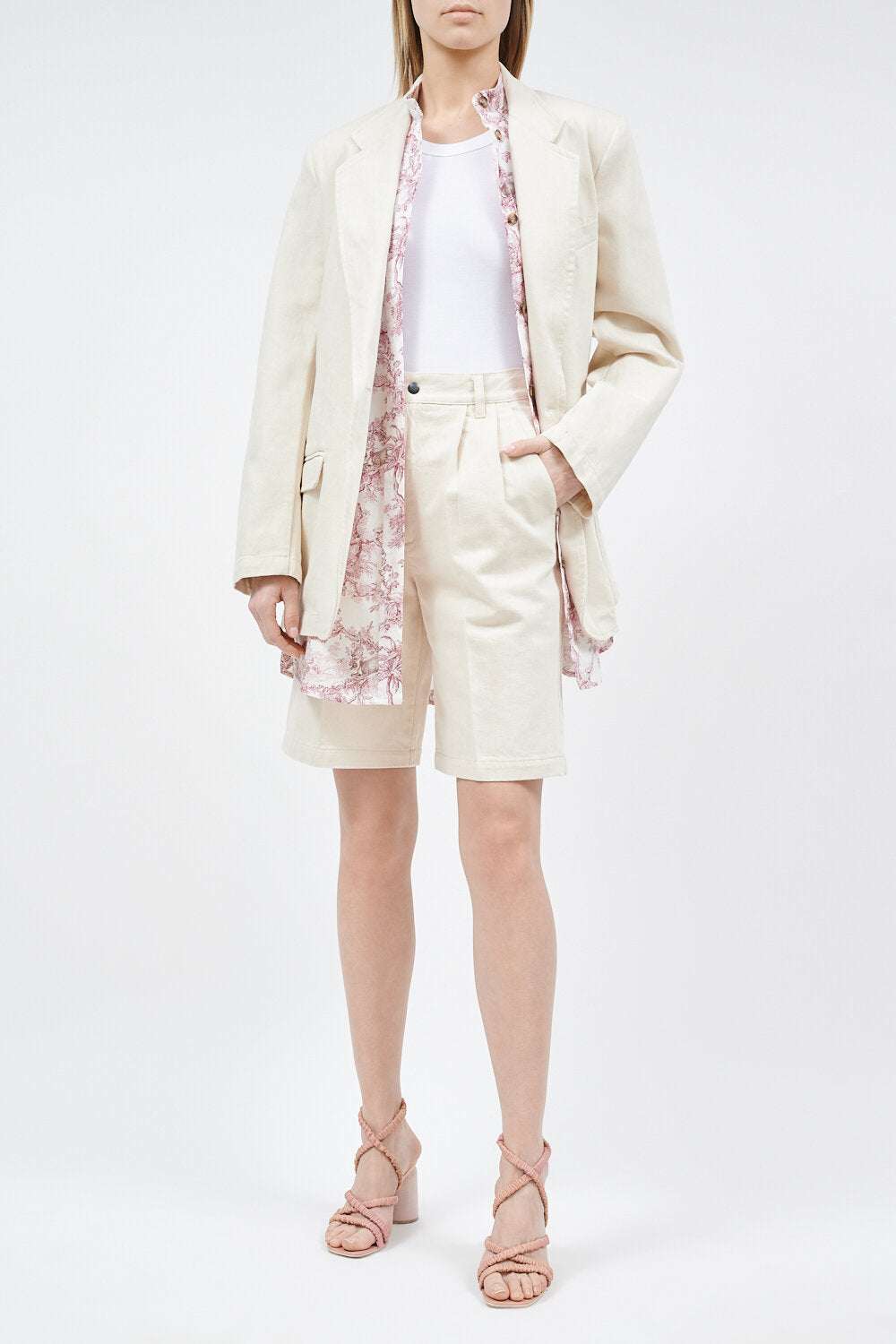 FORTE DEI MARMI COUTURE - Шорти - Ecru Bermuda Shorts - Love|Labels