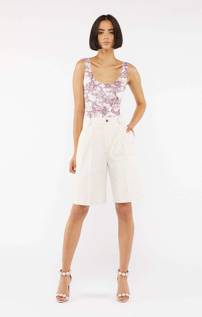 FORTE DEI MARMI COUTURE - Шорти - Ecru Bermuda Shorts - Love|Labels