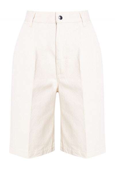 FORTE DEI MARMI COUTURE - Шорти - Ecru Bermuda Shorts - Love|Labels