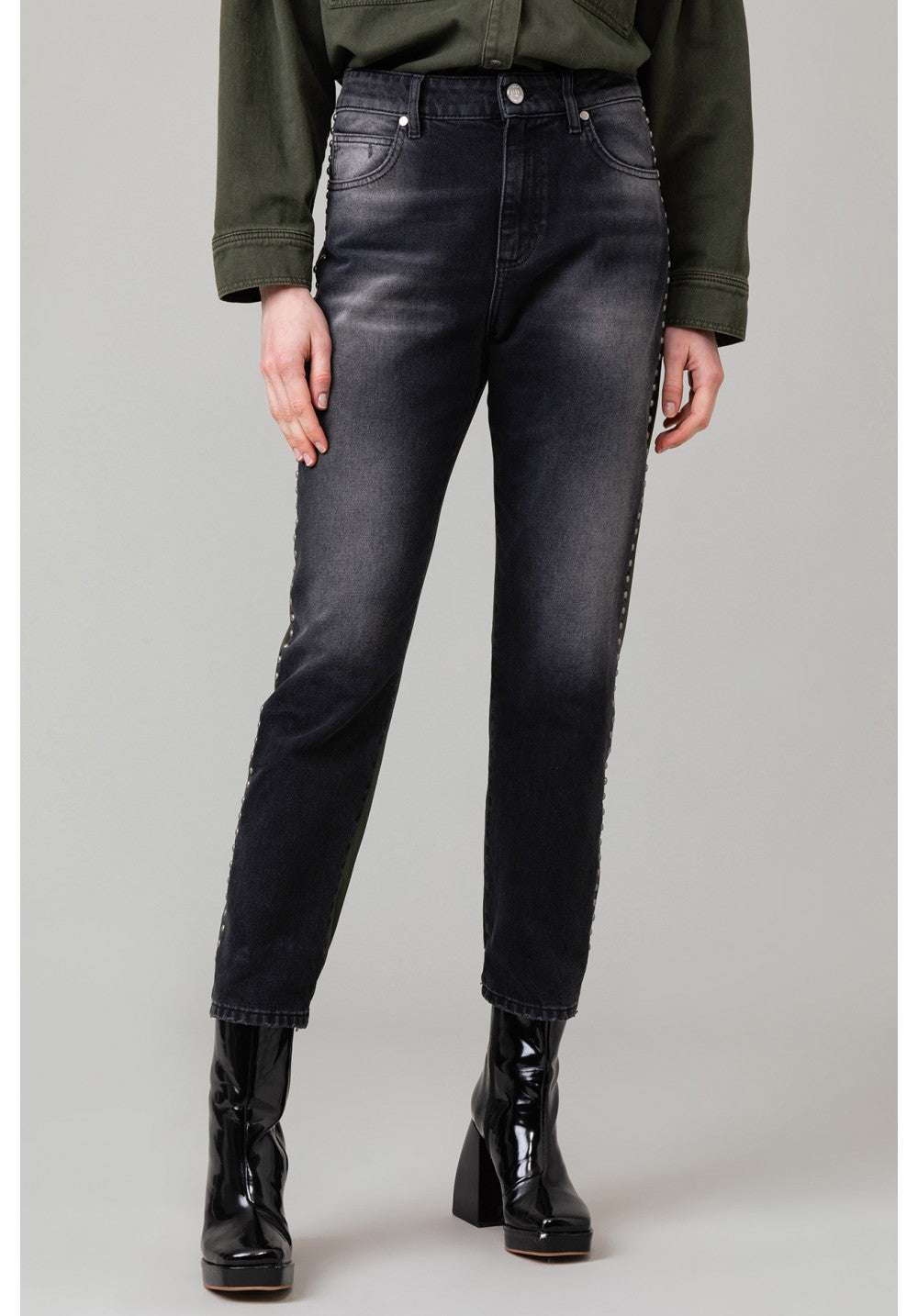 Gaelle PARIS - Деним - Army Black - Green Jeans - Love|Labels