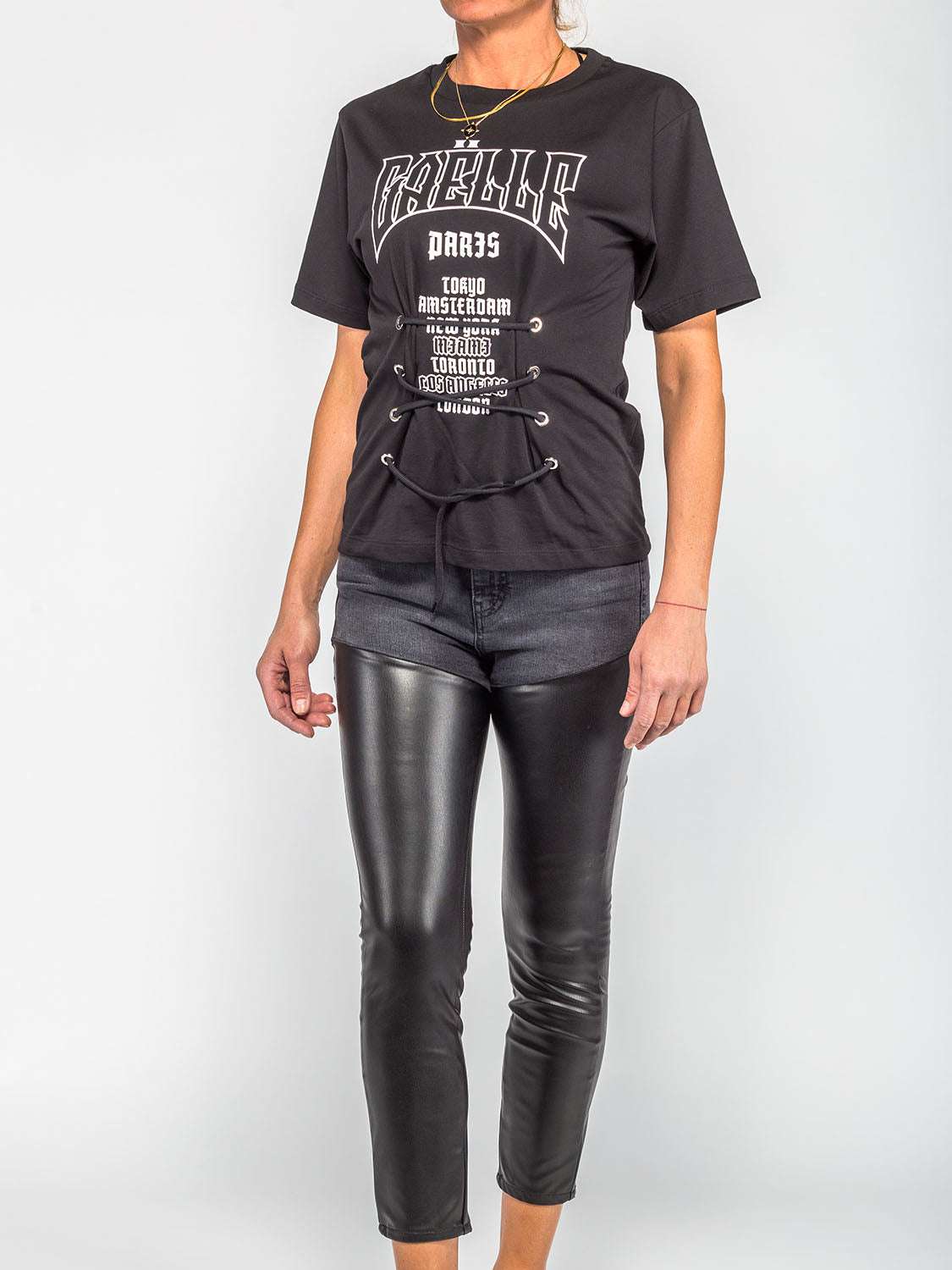 Gaelle PARIS - Панталони - Black Leather Jeans - Love|Labels