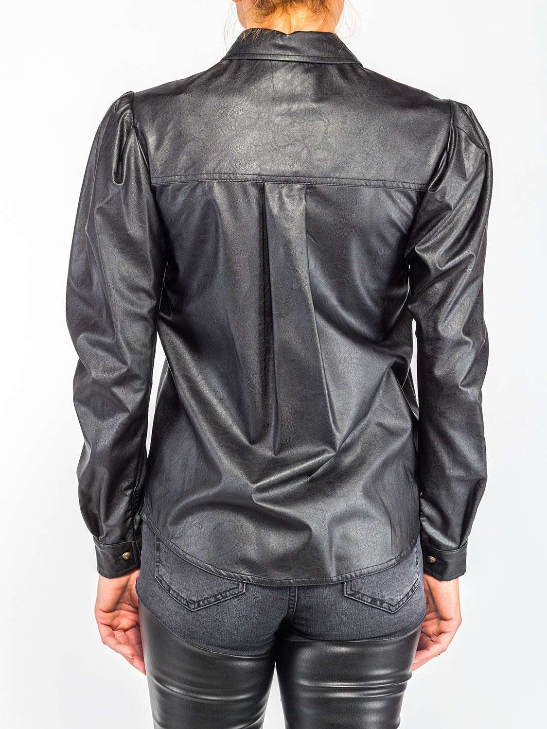 Gaelle PARIS - Ризи - Black Leather Shirt - Love|Labels