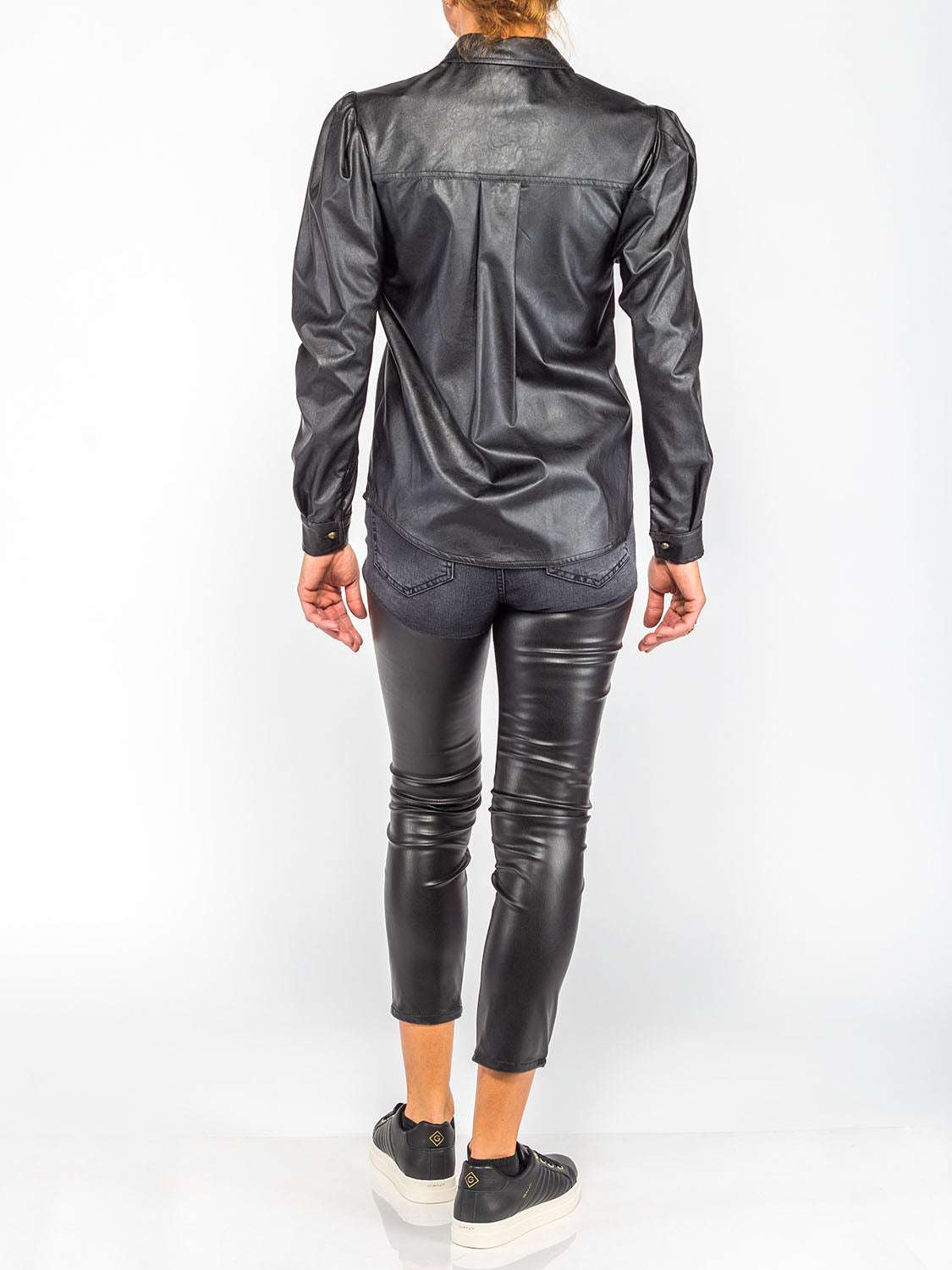 Gaelle PARIS - Ризи - Black Leather Shirt - Love|Labels
