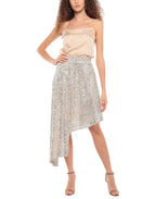 Gaelle PARIS - Поли - Gold Asymmetric Skirt - Love|Labels