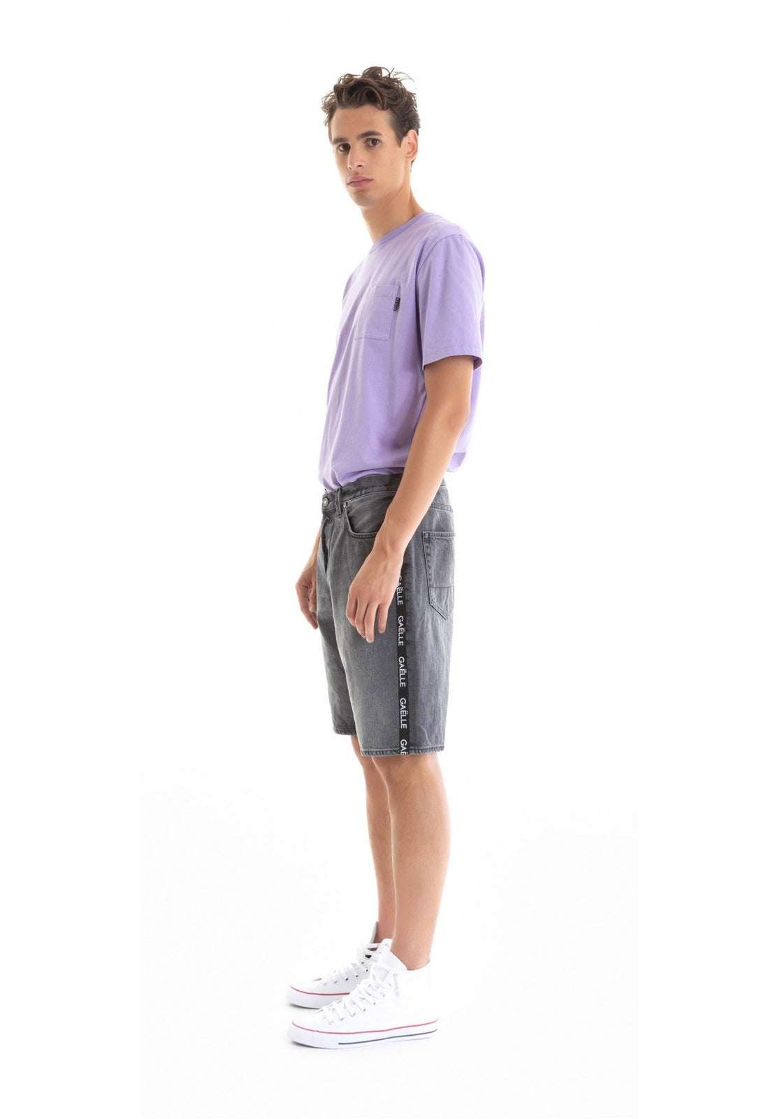 Gaelle PARIS - Шорти - Grey Denim Shorts - Love|Labels