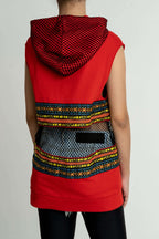 Gaelle PARIS - Потници - Red Long Hooded Top - Love|Labels