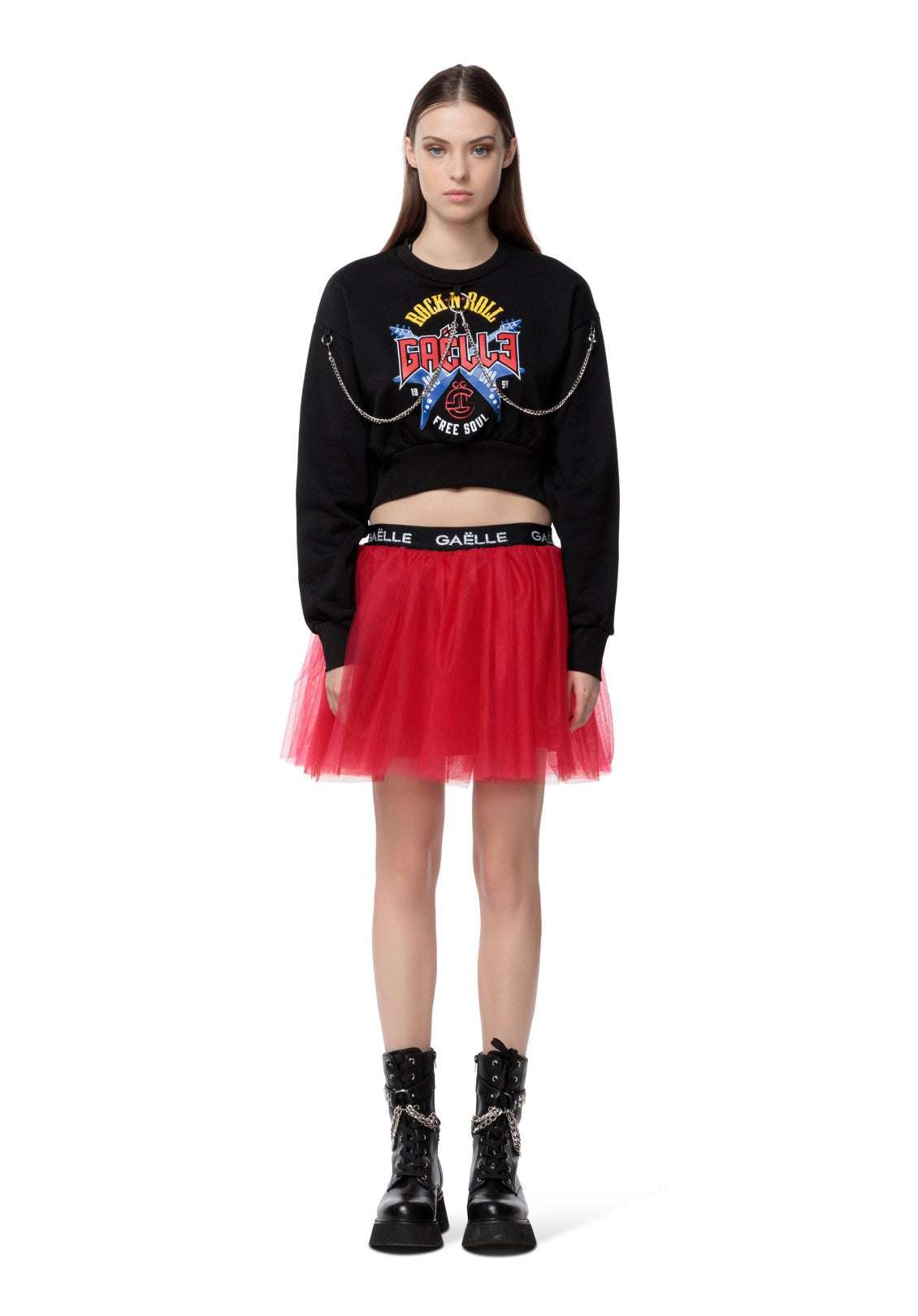 Gaelle PARIS - Поли - Red Tulle Skirt - Love|Labels
