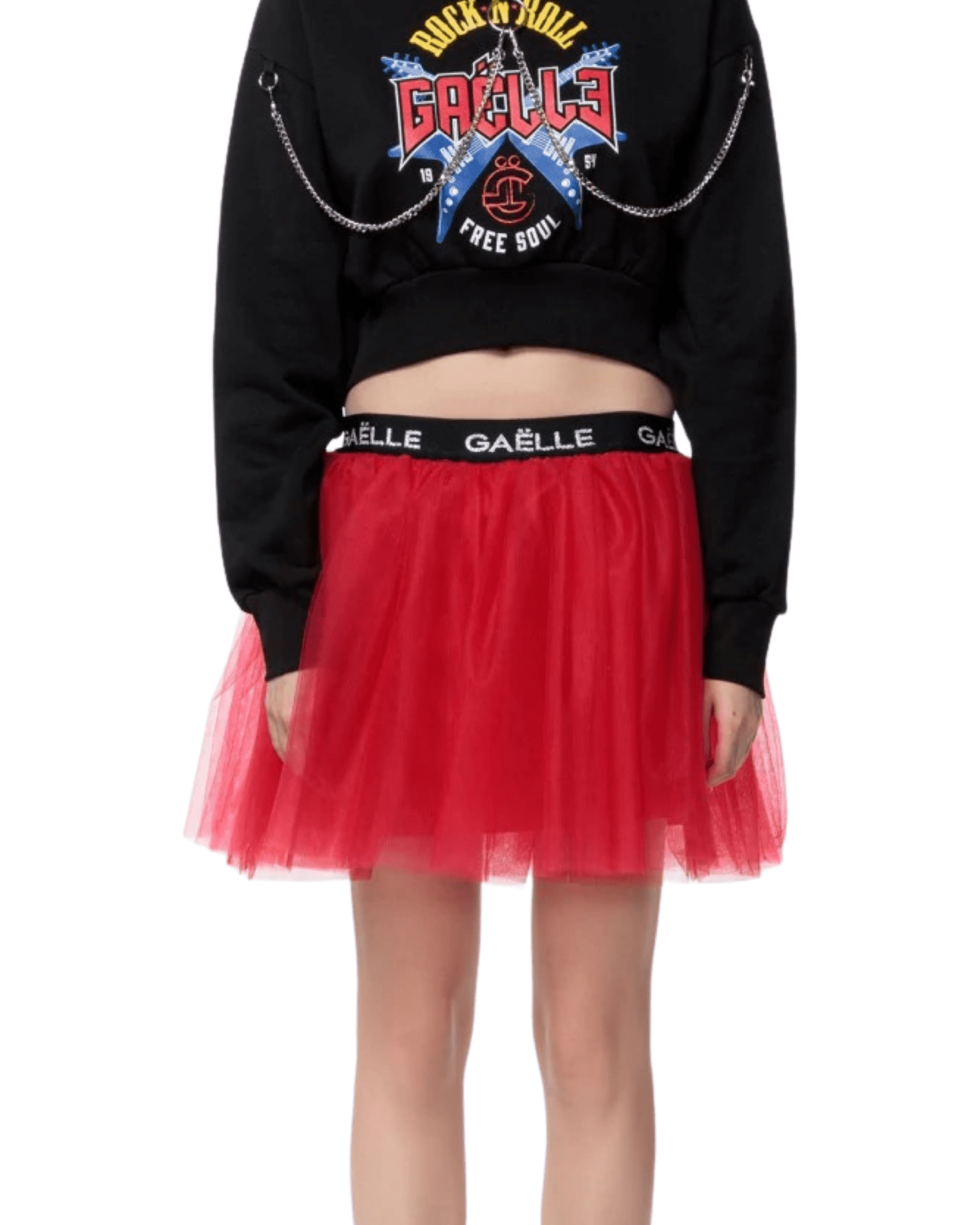 Gaelle PARIS - Поли - Red Tulle Skirt - Love|Labels