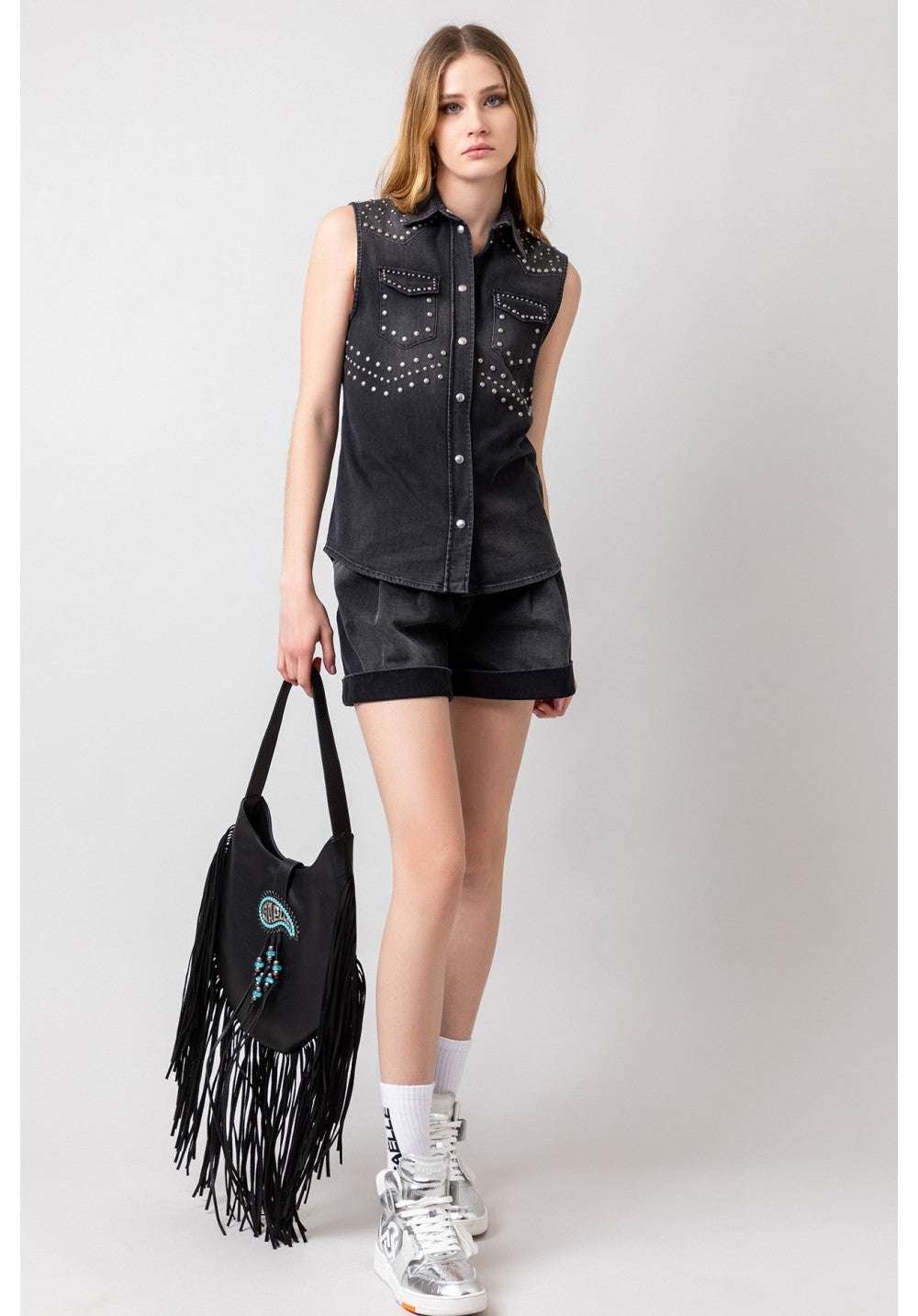 Gaelle PARIS - Шорти - Rodeo Denim Shorts - Love|Labels