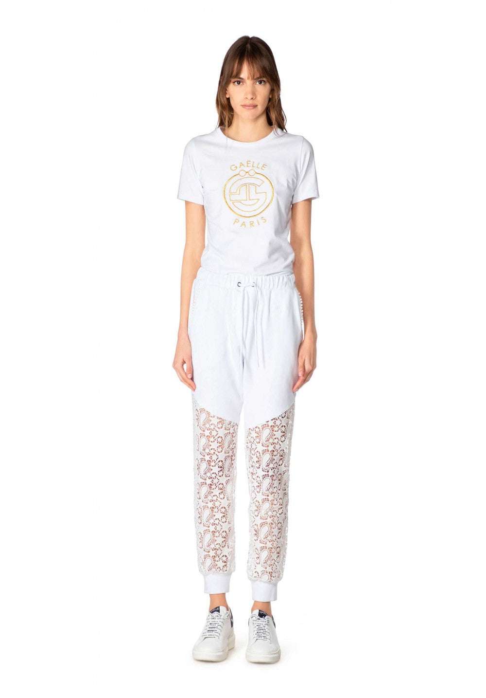 Gaelle PARIS - Панталони - White Joggers - Love|Labels