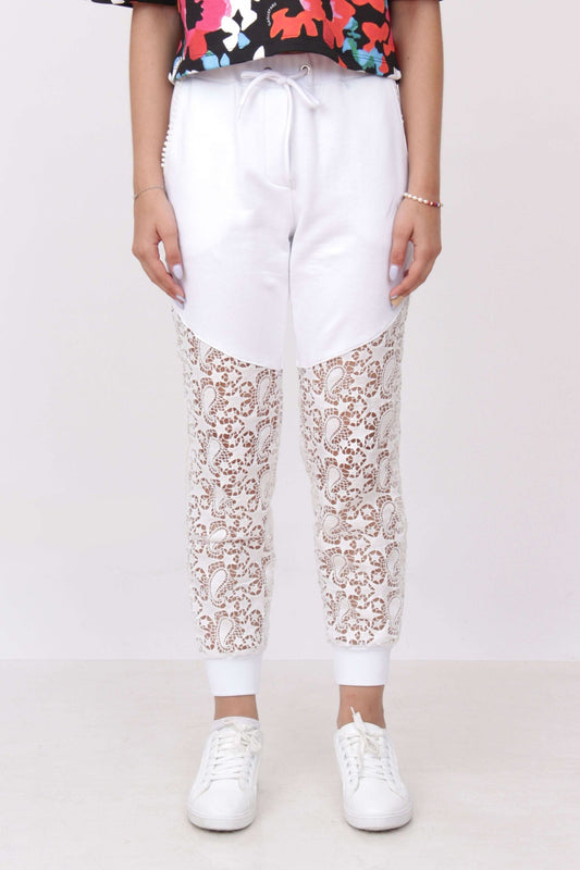 Gaelle PARIS - Панталони - White Joggers - Love|Labels