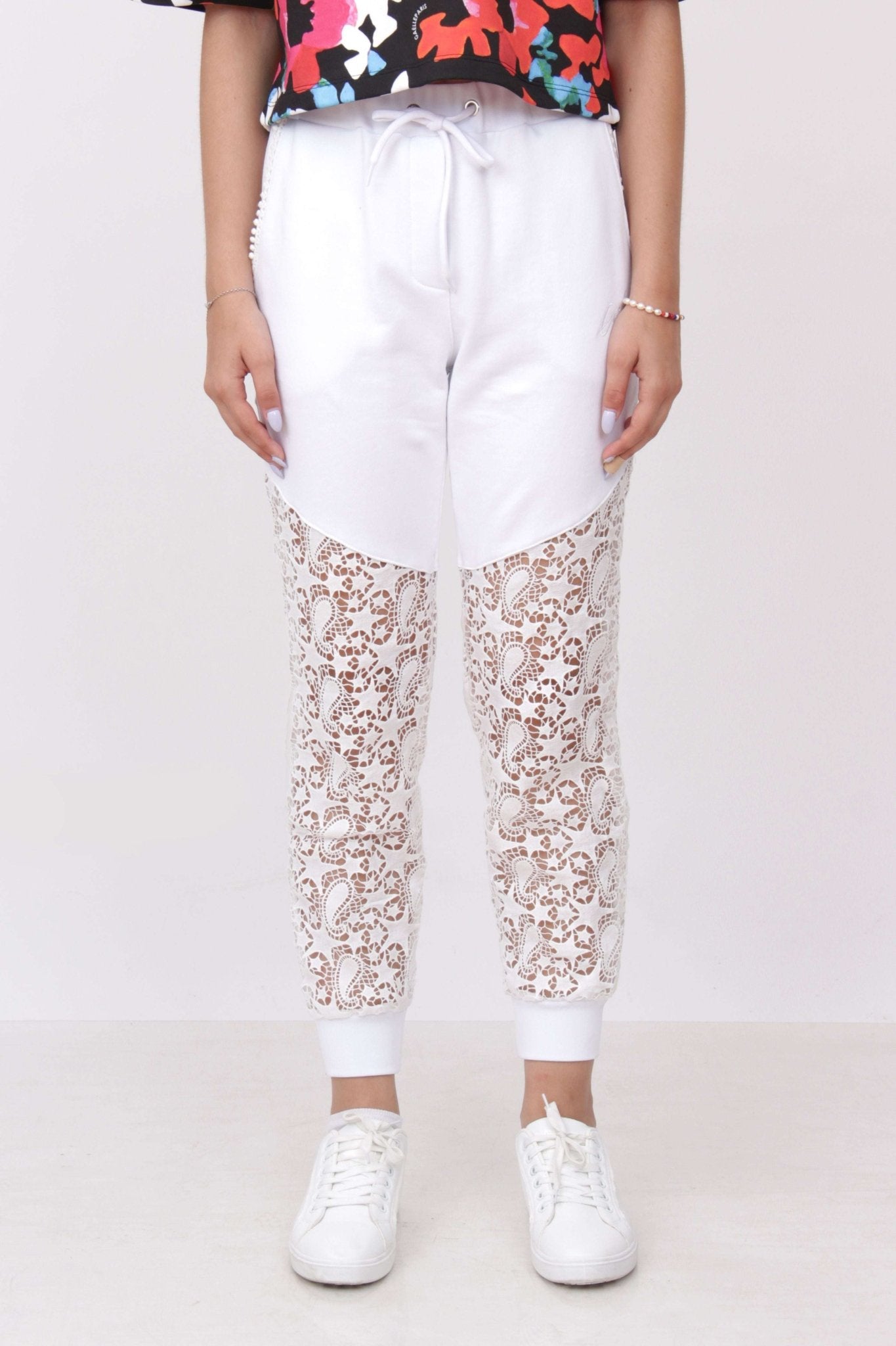 Gaelle PARIS - Панталони - White Joggers - Love|Labels