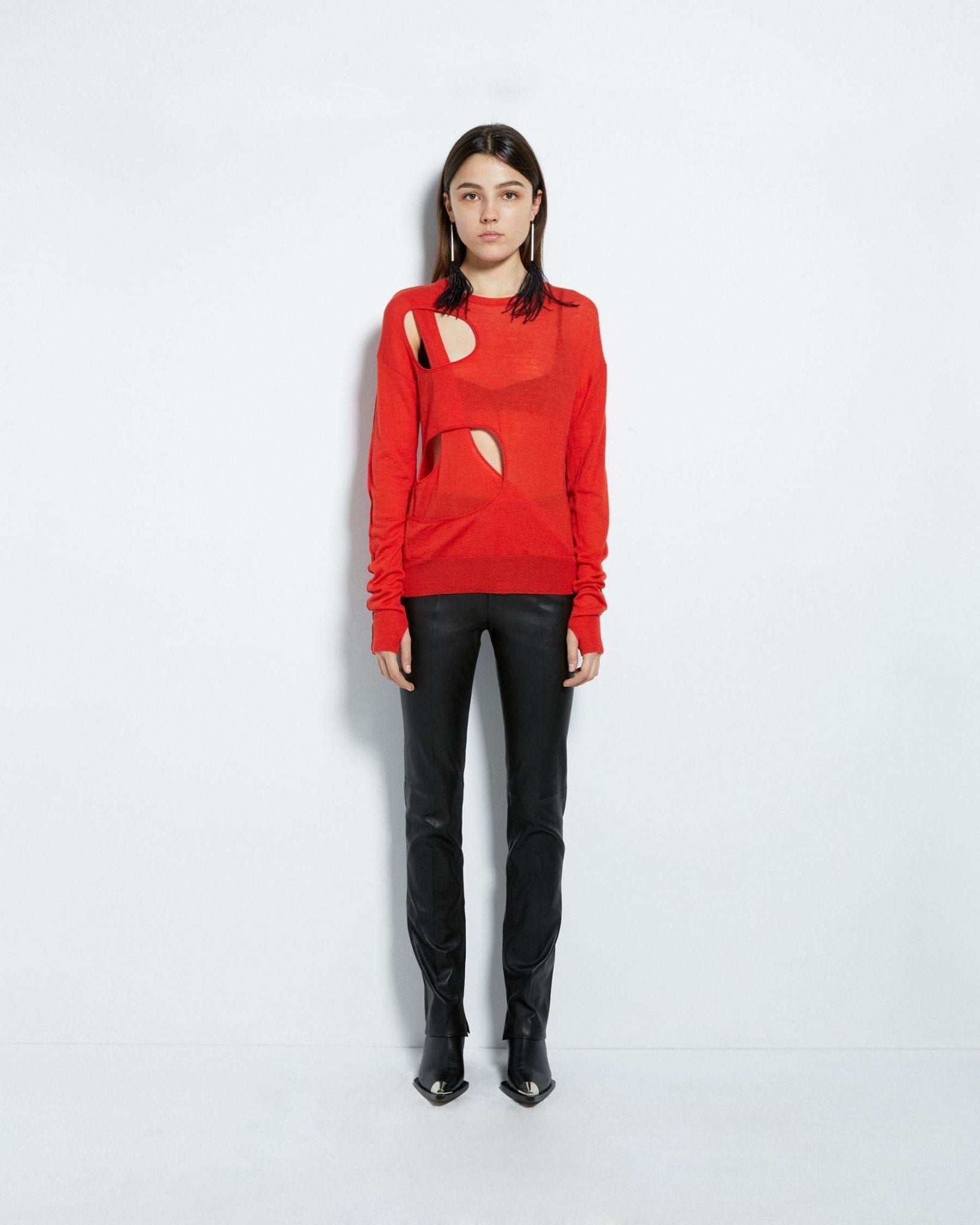 Helmut Lang - Плетиво - Cut Out Cashmere Sweater - Love|Labels