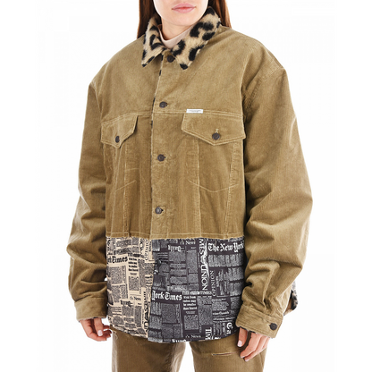 Newspaper Brown Jacket