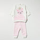 Ivory & Pink Cat Tracksuit