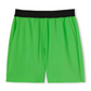 Green Logo-Waistband Shorts