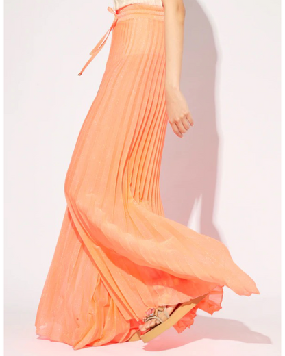 Neon Pleated Lurex Palazzopants