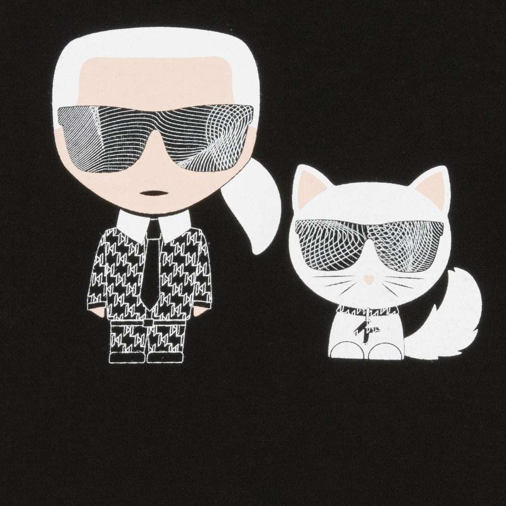 Karl Lagerfeld - Блузи - Black Graphic Logo Top - Love|Labels
