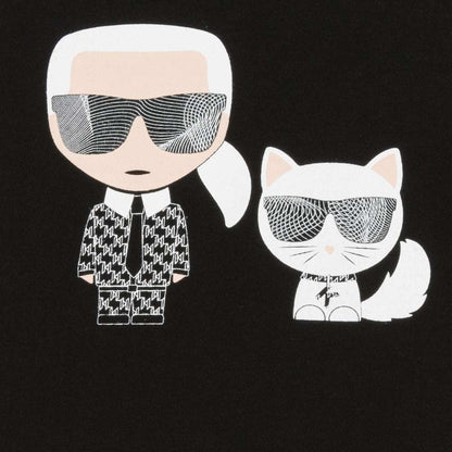 Karl Lagerfeld - Блузи - Black Graphic Logo Top - Love|Labels