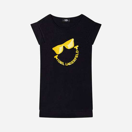 Karl Lagerfeld - Рокли - Smiley Short Sleeved Dress - Love|Labels