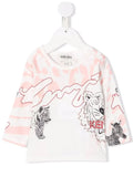 KENZO Kids - Блузи - Animal - Print Organic Cotton T-shirt - Love|Labels