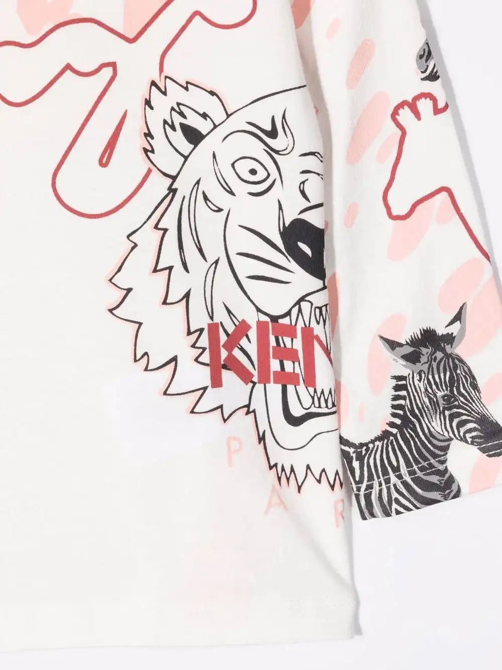 KENZO Kids - Блузи - Animal - Print Organic Cotton T-shirt - Love|Labels