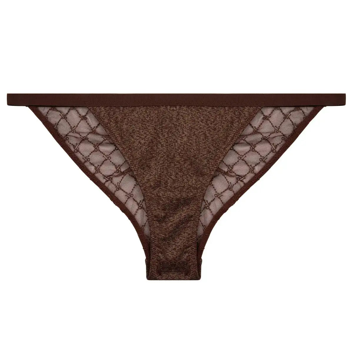 Love Stories Intimates - Бельо - Бикини - Wild Rose Shiny Brown Briefs - Love|Labels