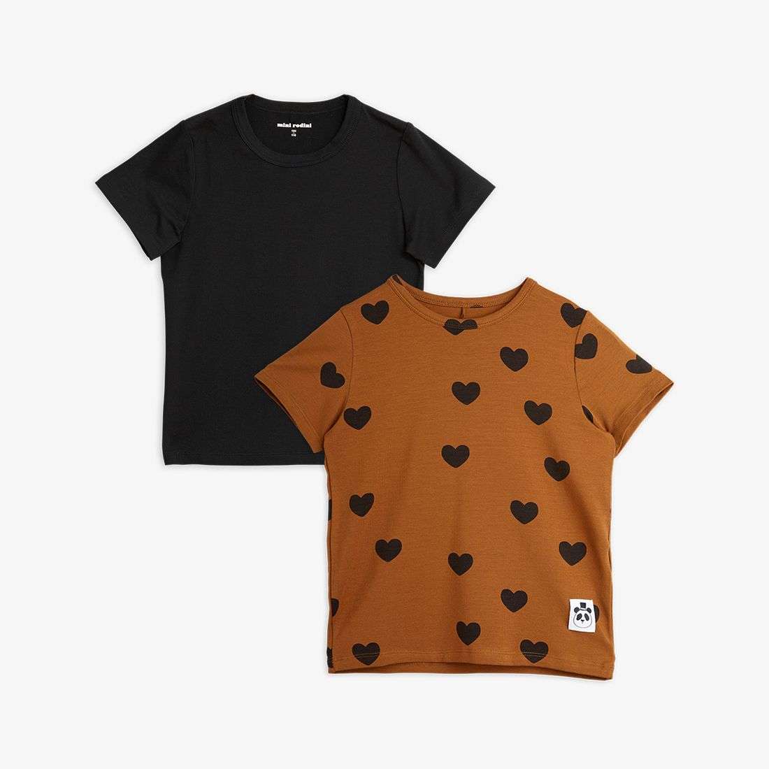 Mini Rodini - Тениски - 2 - Pack Basic Hearts T-Shirt - Love|Labels