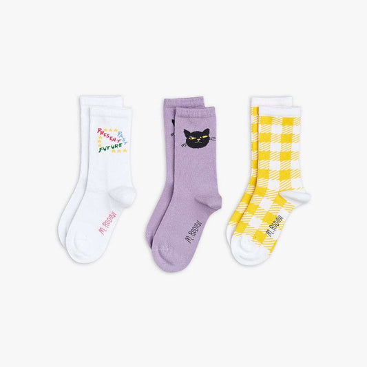 Mini Rodini - Аксесоари - Други - 3 - Pack Future Socks - Love|Labels