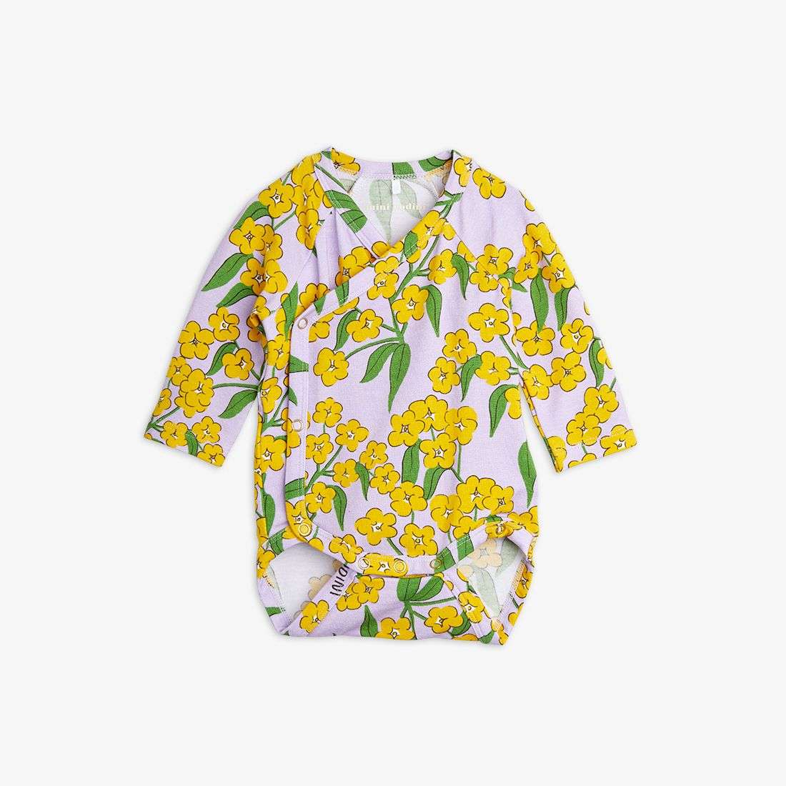 Mini Rodini - Ромпери - Alpine Flowers Wrap Body - Love|Labels