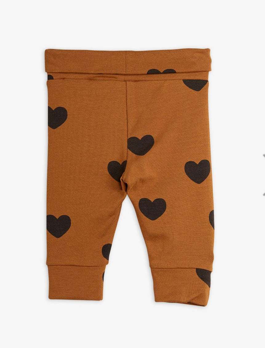 Mini Rodini - Клинове - Basic Hearts Newborn Leggings - Love|Labels