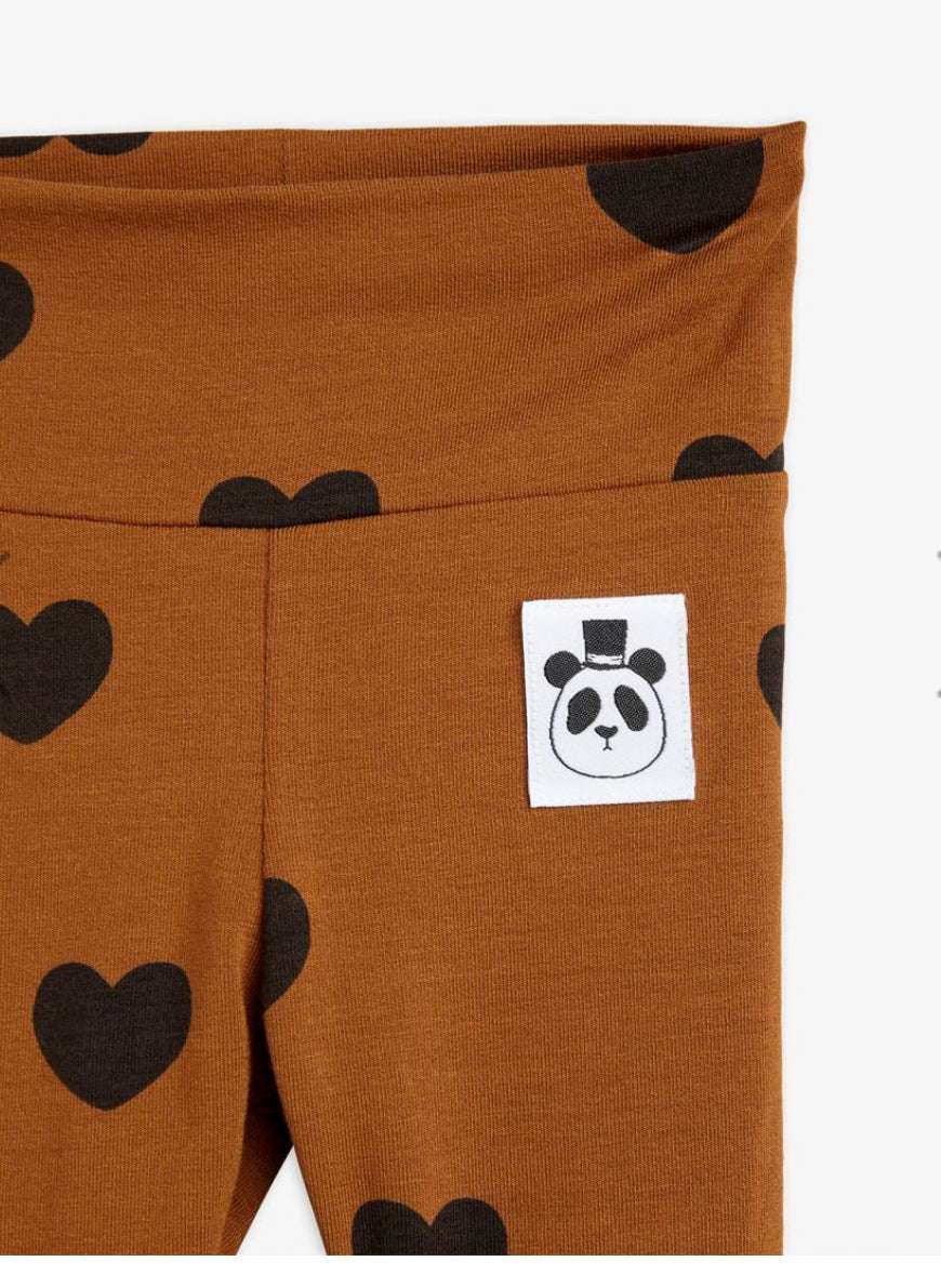 Mini Rodini - Клинове - Basic Hearts Newborn Leggings - Love|Labels