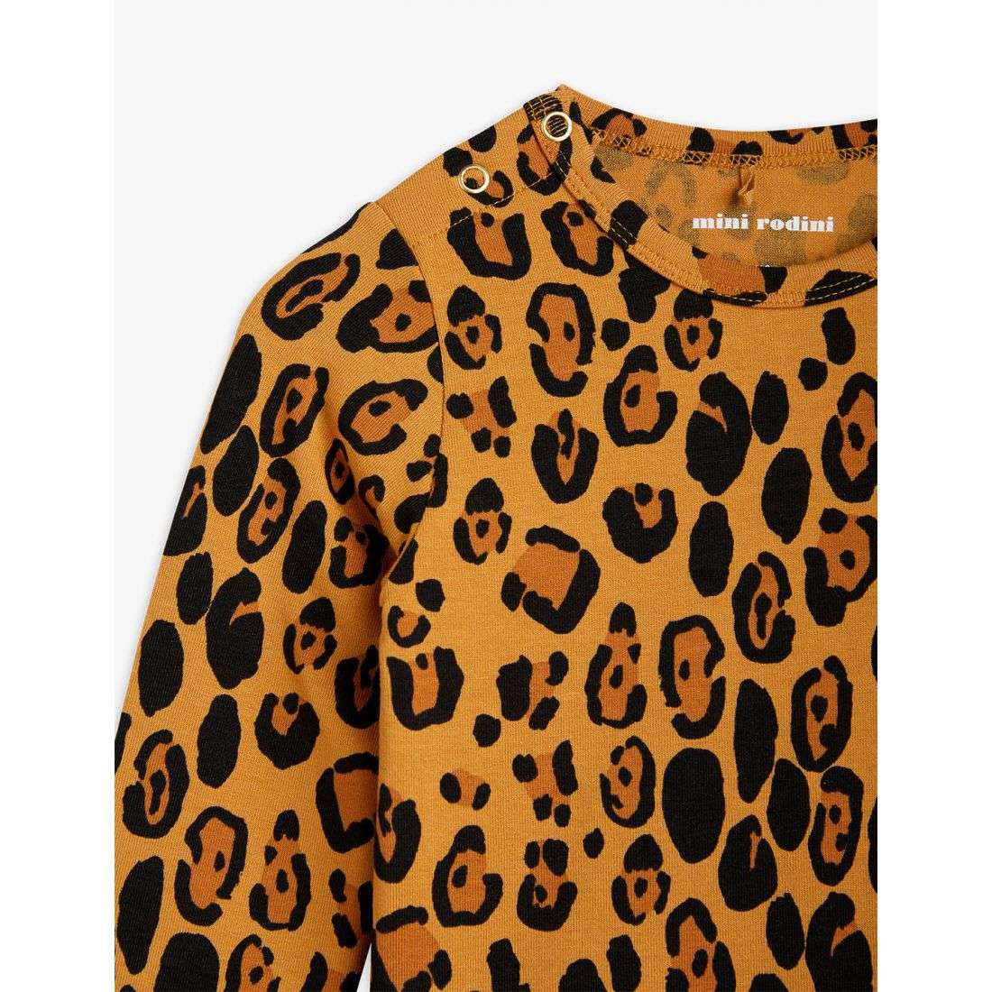 Mini Rodini - Ромпери - Basic Leopard Long Sleeve Body - Love|Labels