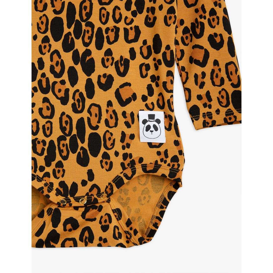 Mini Rodini - Ромпери - Basic Leopard Long Sleeve Body - Love|Labels