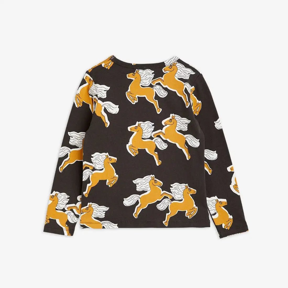 Mini Rodini - Блузи - Black Horses Long Sleeve T-Shirt - Love|Labels