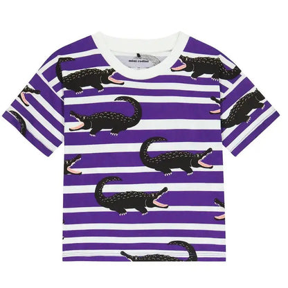 Mini Rodini - Тениски - Crocodile T-Shirt Purple - Love|Labels
