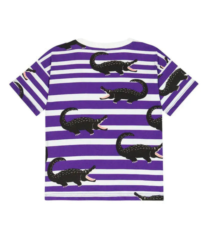 Mini Rodini - Тениски - Crocodile T-Shirt Purple - Love|Labels