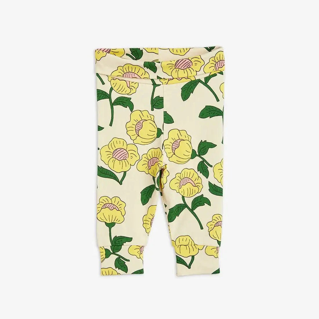 Mini Rodini - Клинове - Flowes Newborn Leggings - Love|Labels
