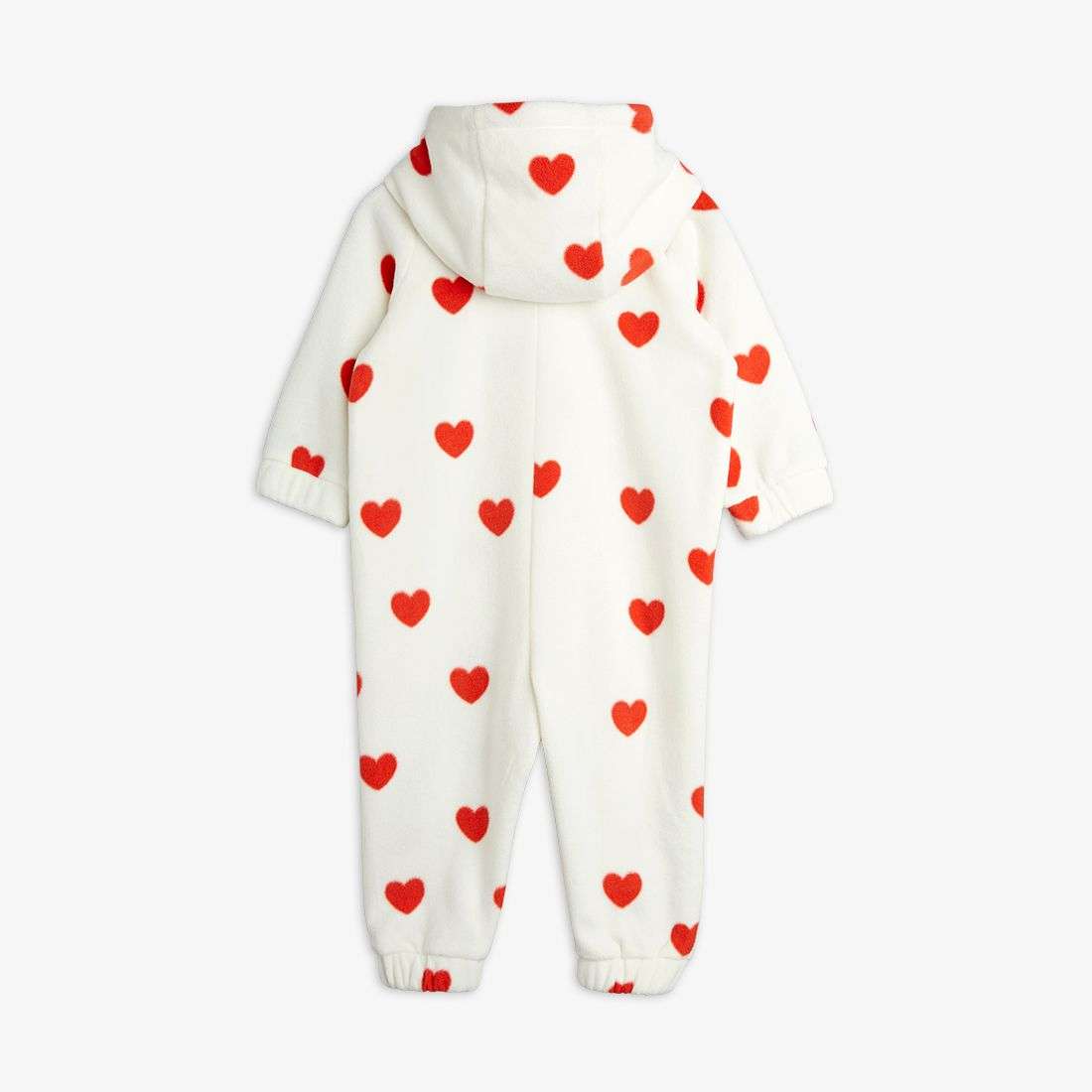Mini Rodini - Ромпери - Hearts Fleece Romper - Love|Labels