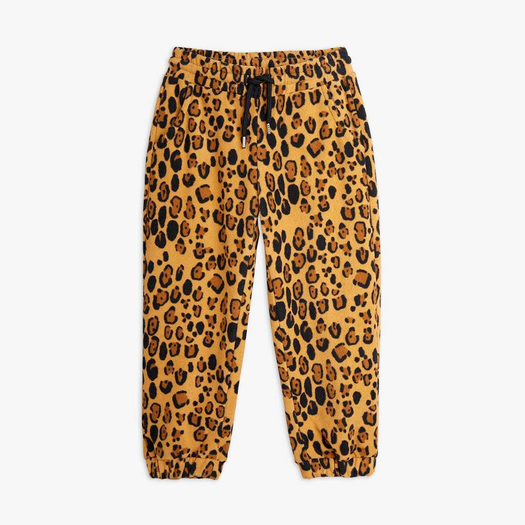 Mini Rodini - Панталони - Leopard Fleece Trousers - Love|Labels