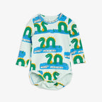 Mini Rodini - Ромпери - Loch Ness Long - Sleeve Bodysuit - Love|Labels