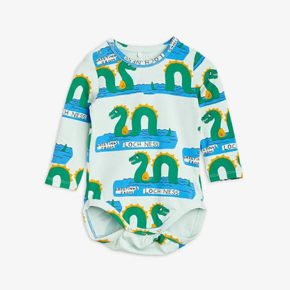 Mini Rodini - Ромпери - Loch Ness Long - Sleeve Bodysuit - Love|Labels
